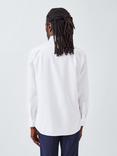 John Lewis Non Iron Twill Cotton Tailored Fit Shirt, White