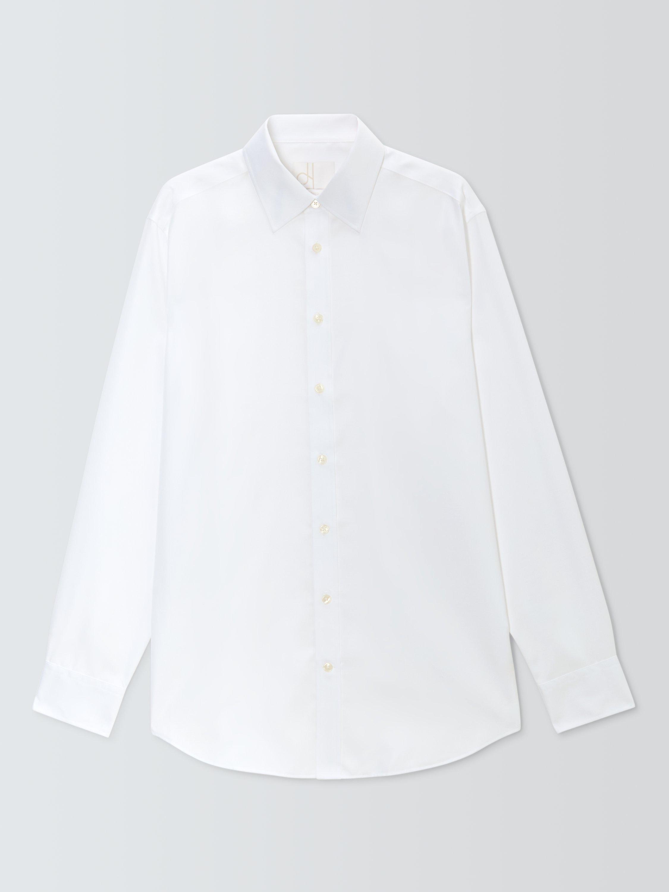 Product image 4 of 6, which shows John Lewis Tailored Fit Twill Shirt, White, 15R