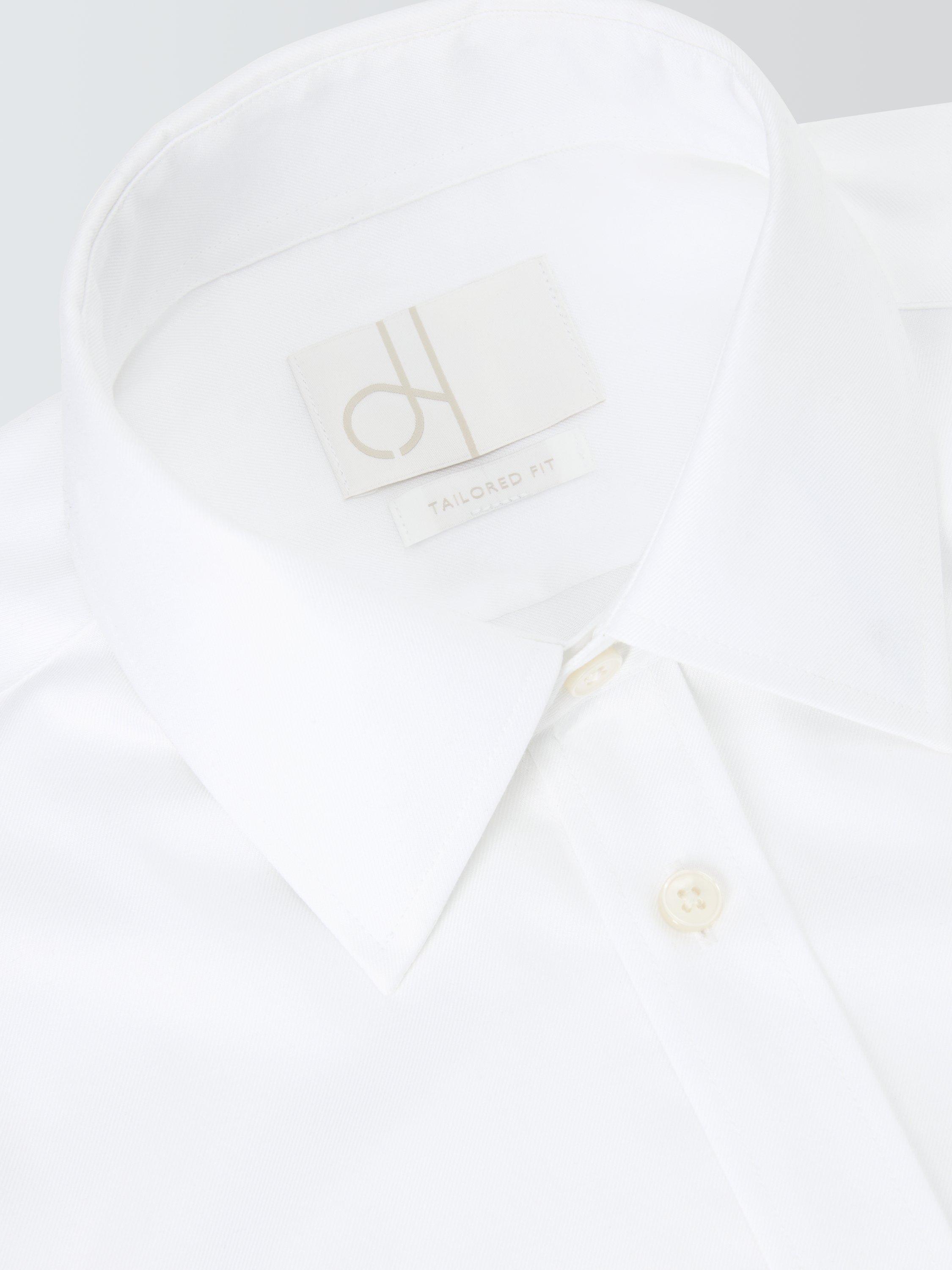 Product image 6 of 6, which shows John Lewis Tailored Fit Twill Shirt, White, 15R