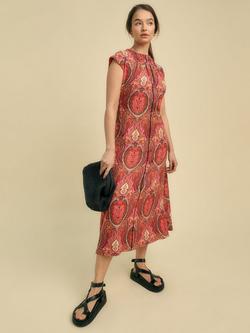 FLORERE Paisley Tie Back Top, Multi, Multi