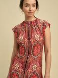 FLORERE Paisley Tie Back Top, Multi