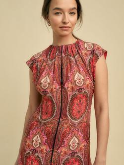 FLORERE Paisley Tie Back Top, Multi - view 2, Multi