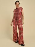 FLORERE Paisley Wide Leg Trousers, Multi