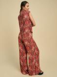 FLORERE Paisley Wide Leg Trousers, Multi