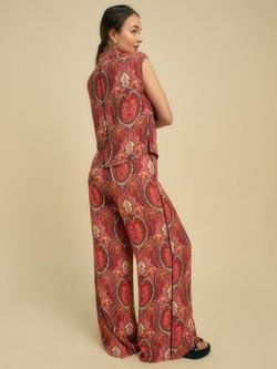 FLORERE Paisley Wide Leg Trousers, Multi - view 2, Multi