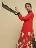 FLORERE Floral Print Column Dress, Multi