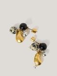 Jigsaw Semi Precious Charm Earrings, Multi