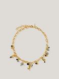 Jigsaw Semi Precious Charm Necklace, Multi