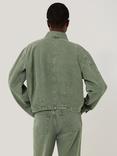 Jigsaw Cooper Cropped Denim Jacket, Light Green