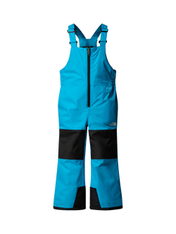 The North Face Kids' Zipped Freedom Ski Bib, Meridian Blue, Meridian Blue