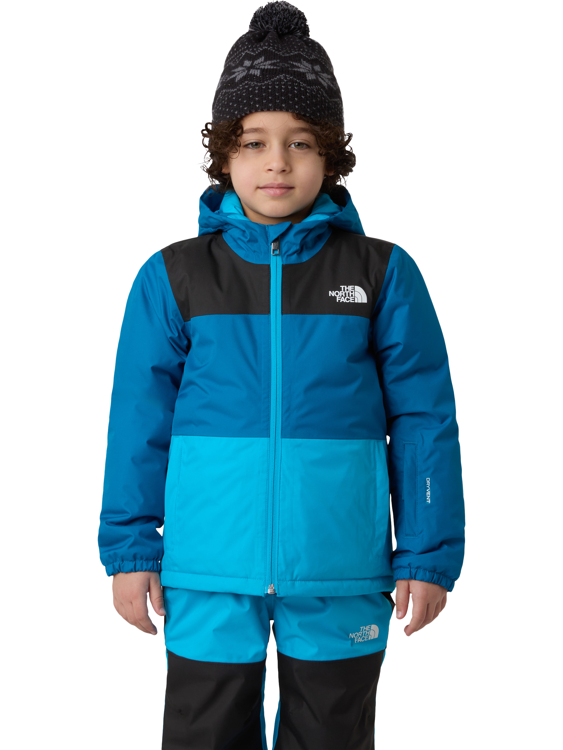 The North Face Kids' Freedom Insulated Hooded Ski Jacket, Dusk Blue