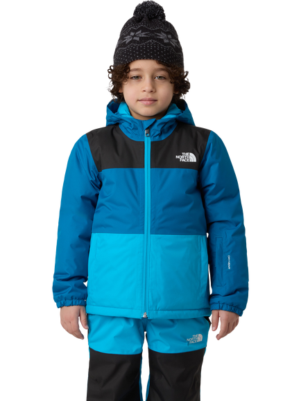 The North Face Kids' Freedom Insulated Hooded Ski Jacket, Dusk Blue, Dusk Blue