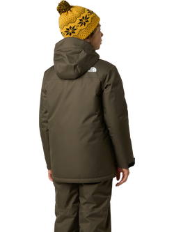 The North Face Kids' Snowquest Hooded Jacket, Taupe Green - view 2, Taupe Green