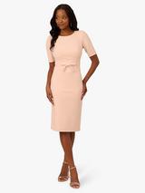 Phase Eight Annika Tapework Lace Dress, Pale Pink