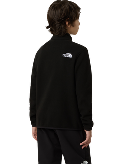 The North Face Kids' Glacier 1/4 Zip Fleece Pullover, Black - view 2, Black