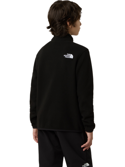 The North Face Kids' Glacier 1/4 Zip Fleece Pullover, Black - view 2, Black