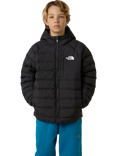 The North Face Kids' Reversible Perrito Hooded Jacket, Black/Pearl