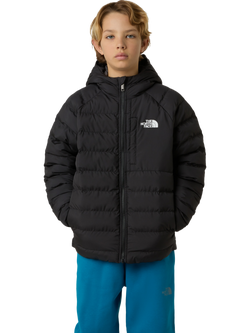The North Face Kids' Reversible Perrito Hooded Jacket, Black/Pearl