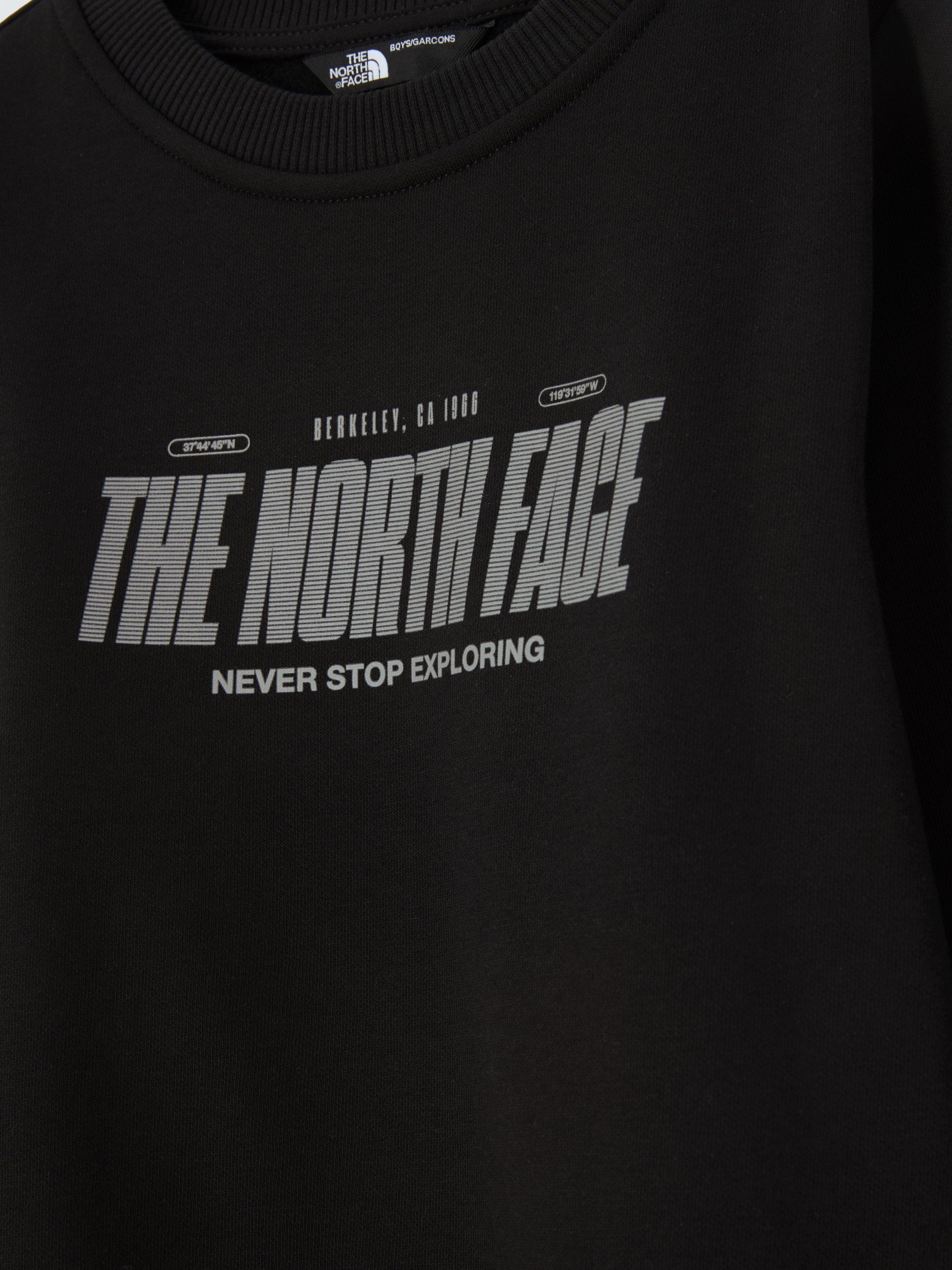 Product image 6 of 6, which shows The North Face Kids' Cotton Blend Relaxed Sweatshirt, Black, XS