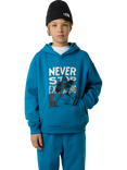 The North Face Kids Cotton Blend Sports Oversized Hoodie, Dusk Blue