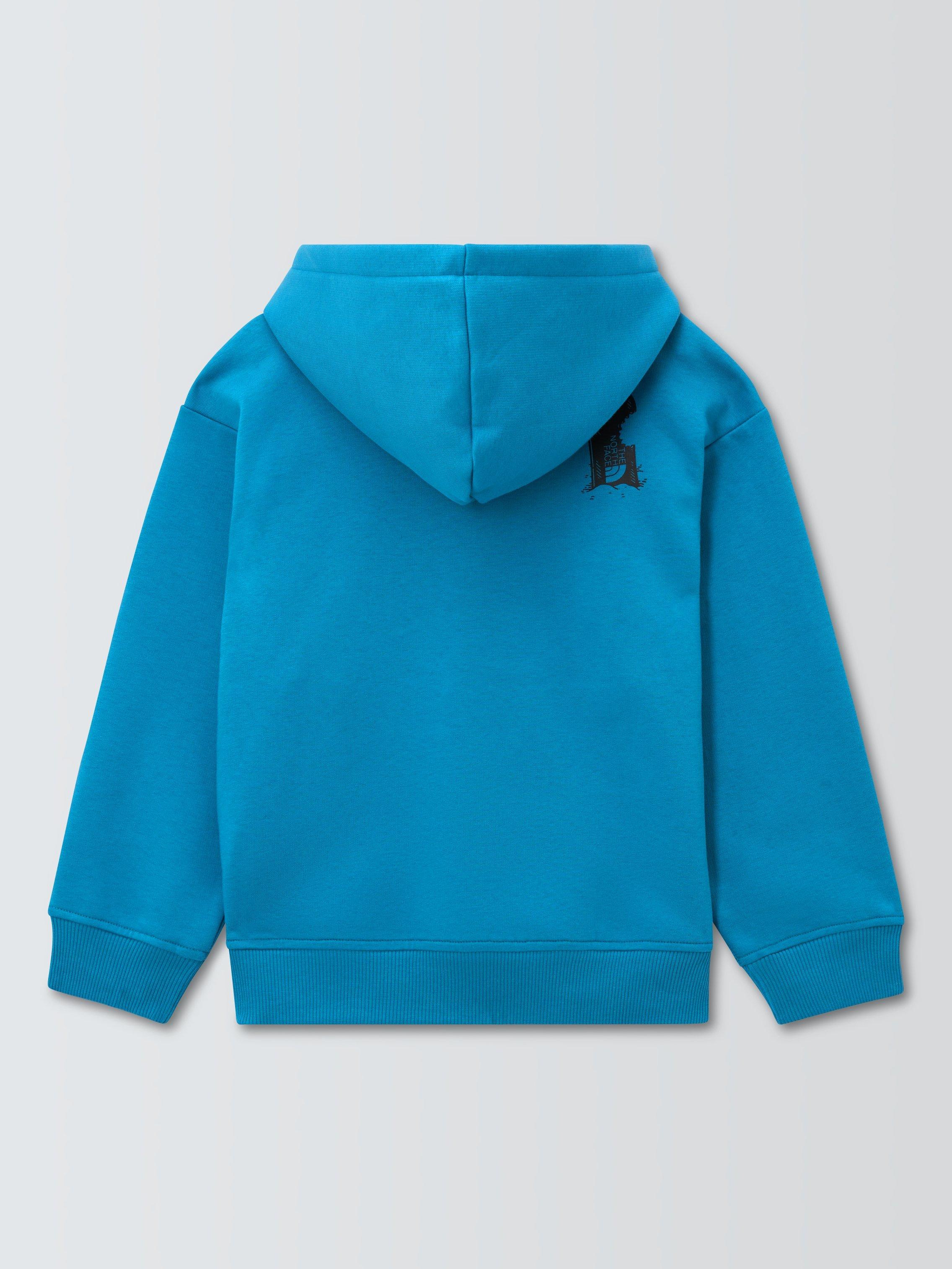 Product image 5 of 7, which shows The North Face Kids Cotton Blend Sports Oversized Hoodie, Dusk Blue, XS