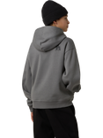 The North Face Kids' Cotton Blend Oversized Artwork Hoodie, Smoked Pearl