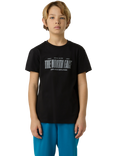 The North Face Kids' Cotton Reflective Logo T-Shirt, Black