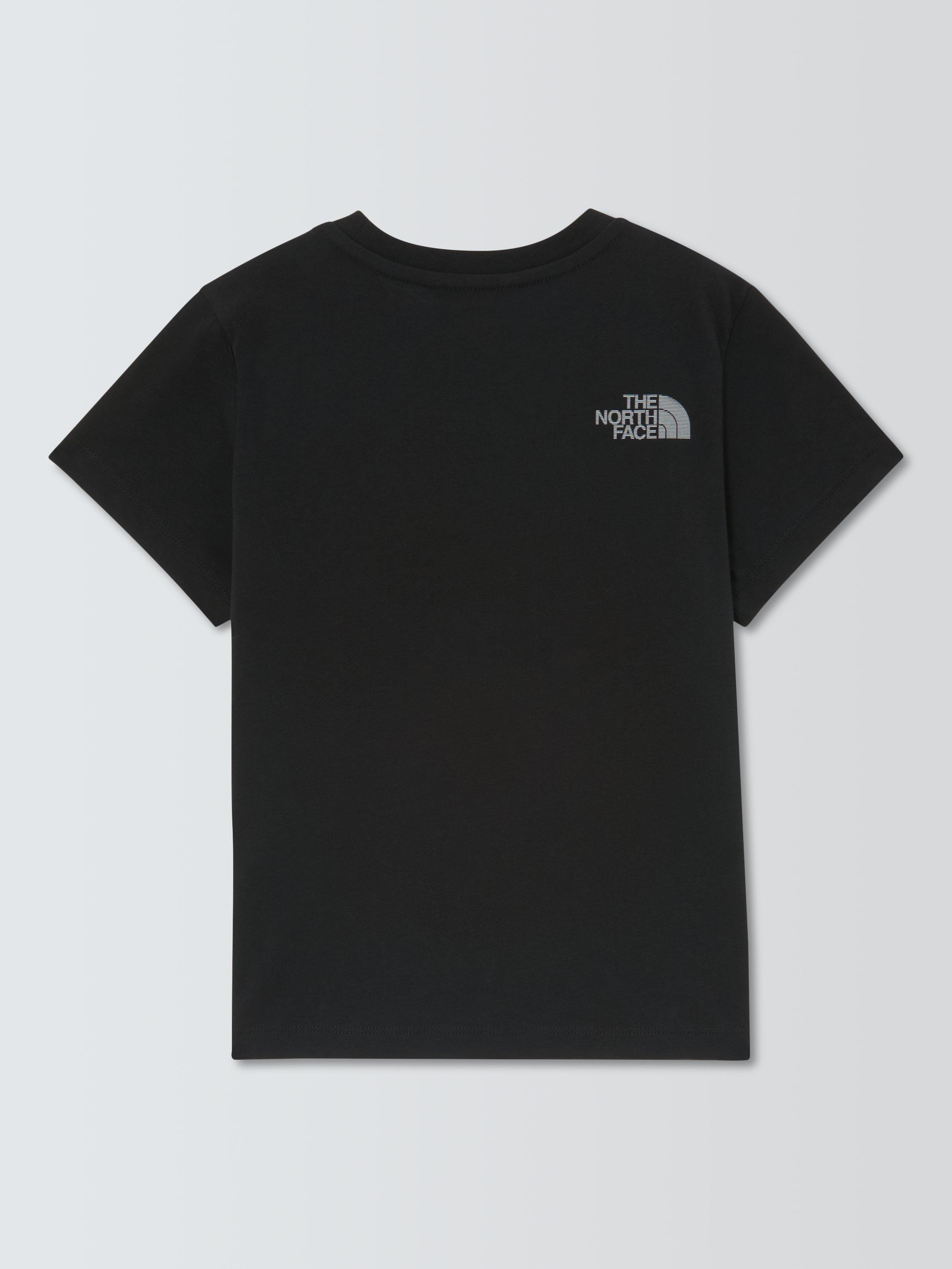 Product image 5 of 6, which shows The North Face Kids' Cotton Reflective Logo T-Shirt, Black, XS