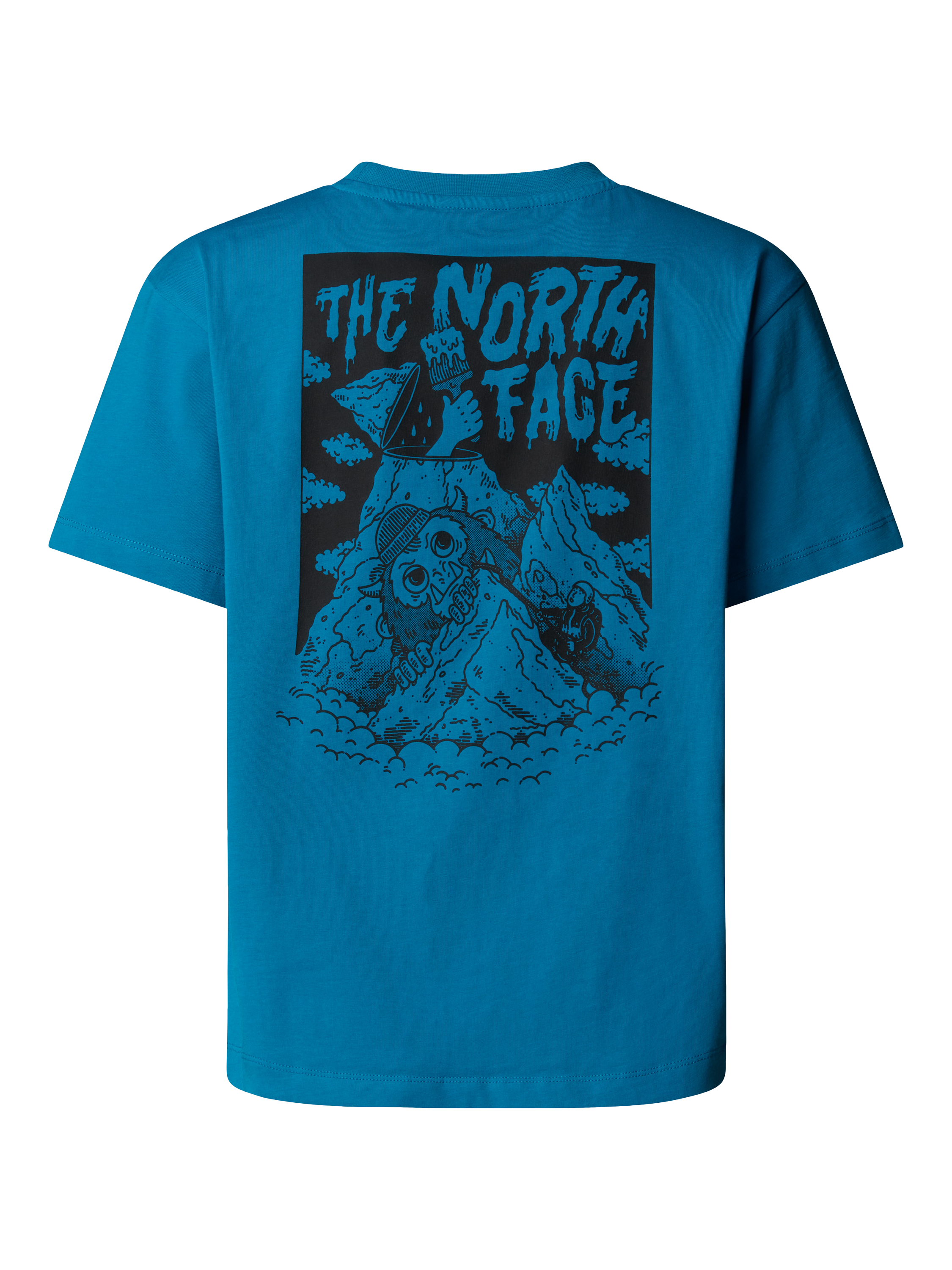 Product image 4 of 4, which shows The North Face Cotton Short Sleeved T-Shirt, Dusk Blue, XS