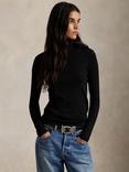 Polo Ralph Lauren Stretch Blend Turtleneck Jumper, Black
