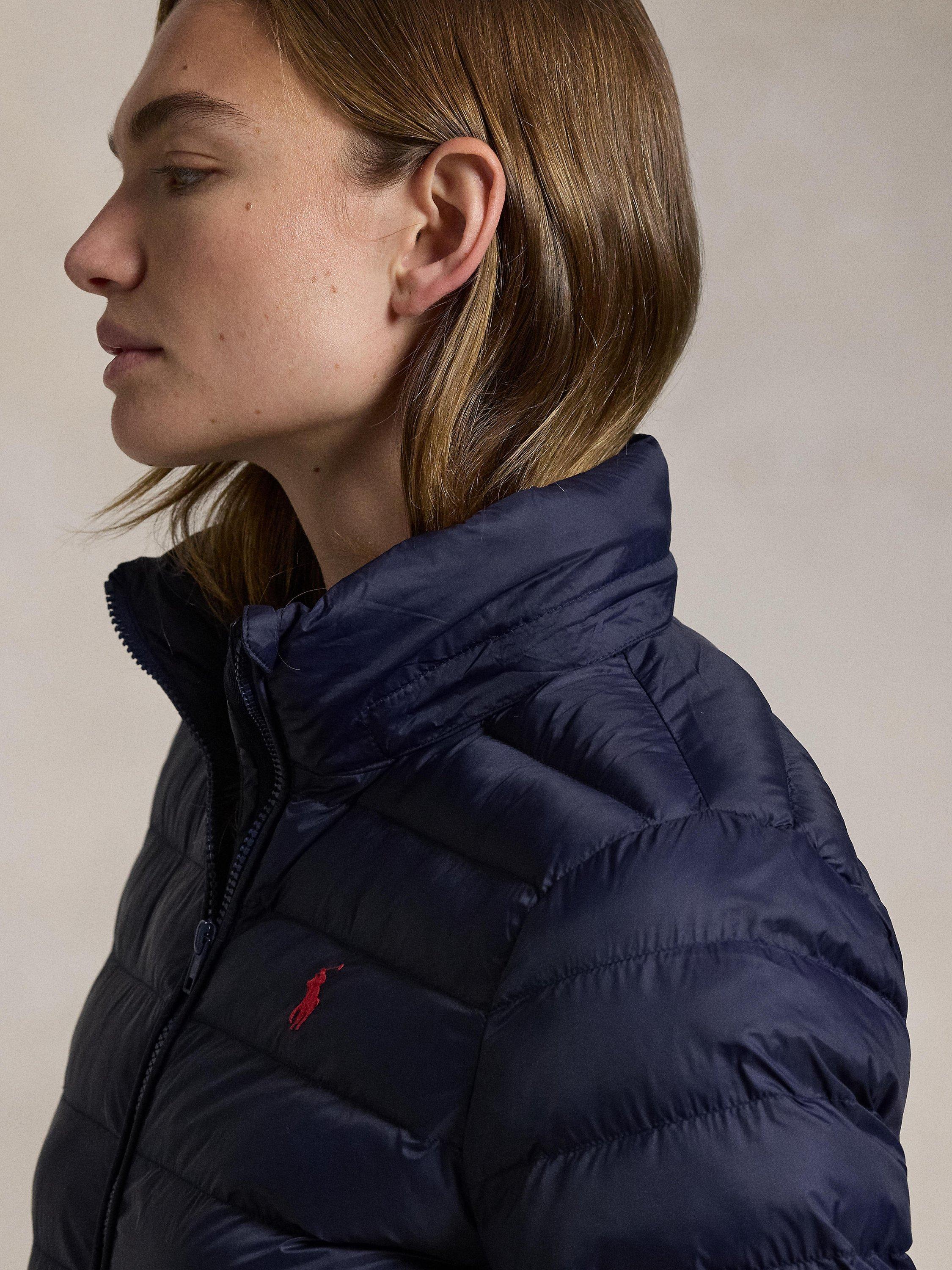 Product image 4 of 5, which shows Polo Ralph Lauren Water Resistant Packable Hooded Jacket, Rl Navy, XXS