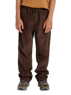 Quicksilver Kids' Straight Tapered Drawstring Cargo Trousers, Elmwood, Elmwood
