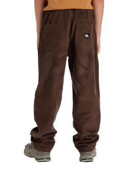 Quicksilver Kids' Straight Tapered Drawstring Cargo Trousers, Elmwood - view 2, Elmwood