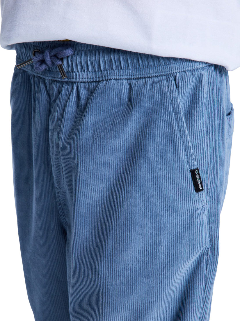 Product image 6 of 8, which shows Quicksilver Kids' Taxer Corduroy Drawstring Trousers, China Blue, 8 years