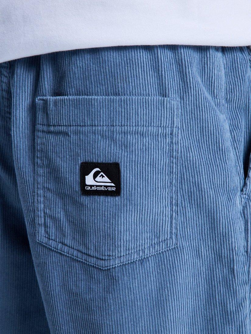 Product image 7 of 8, which shows Quicksilver Kids' Taxer Corduroy Drawstring Trousers, China Blue, 8 years