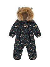 Toastie Kids' Quilted Fur Trim Onesie Snowsuit