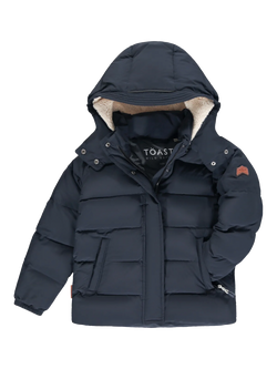 Toastie Kids' Lunar Puffer Hooded Jacket, Ink Navy, Ink Navy