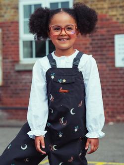 Toastie Kids' Waterproof Dungarees, Cricket Moon - view 2, Cricket Moon