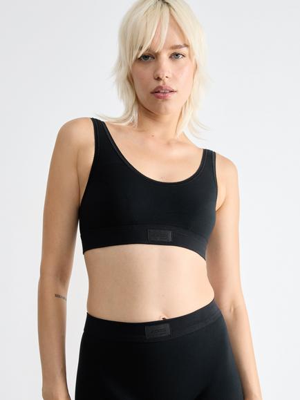 sloggi Double Comfort Crop Top, Black