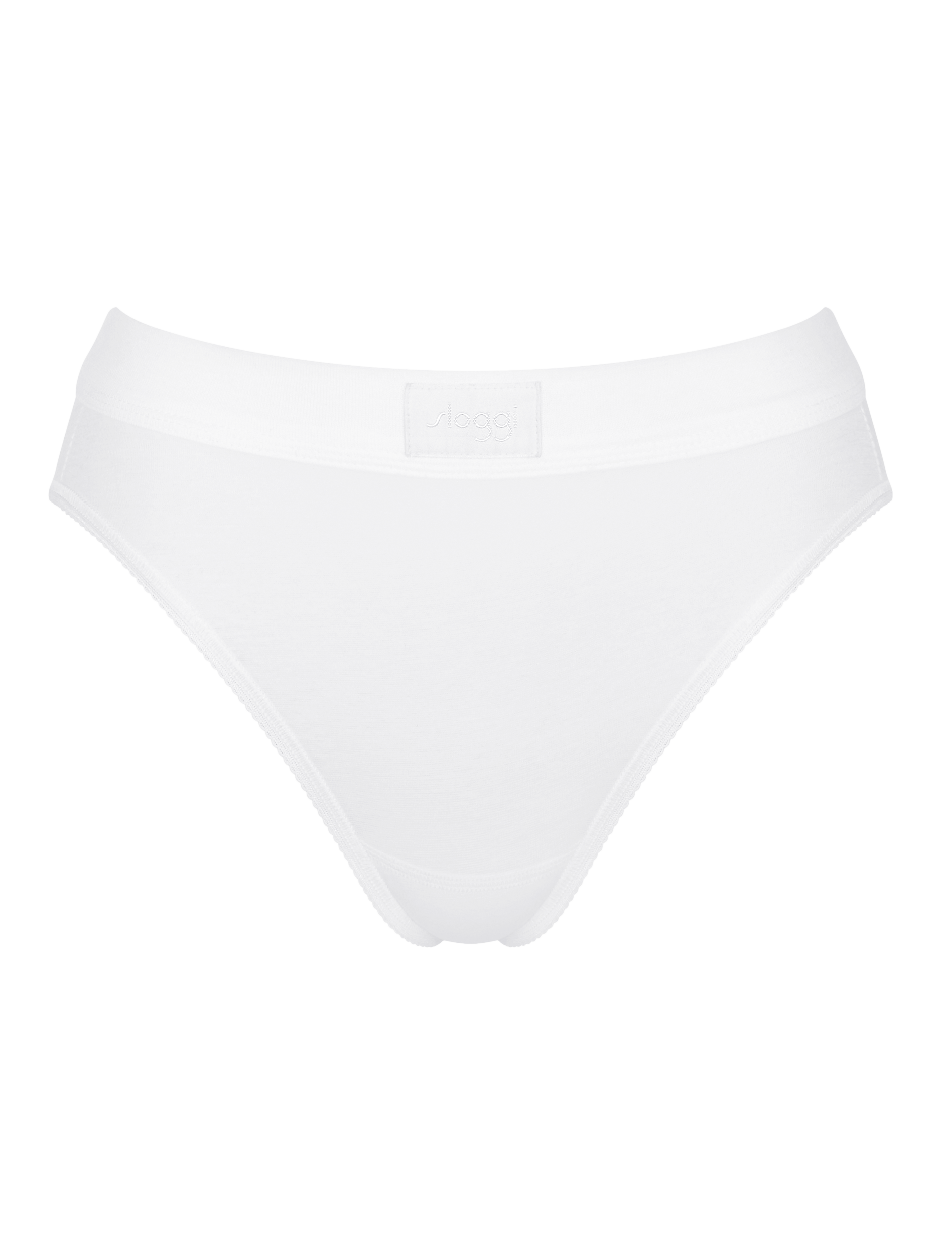 Product image 6 of 7, which shows sloggi Double Comfort Tai Knickers, Pack of 2, White, 8