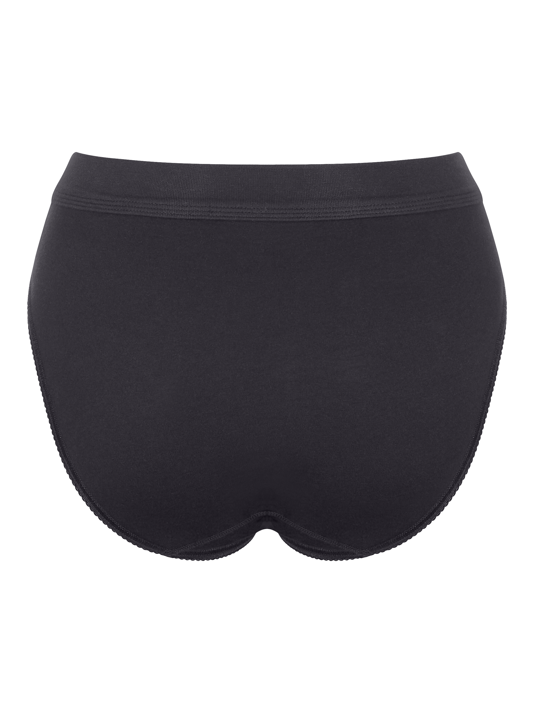 Product image 6 of 6, which shows sloggi Double Comfort Tai Knickers, Pack of 2, Black, 8