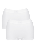 sloggi Double Comfort Shorty Knickers, Pack of 2, White
