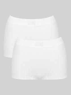 sloggi Double Comfort Shorty Knickers, Pack of 2, White
