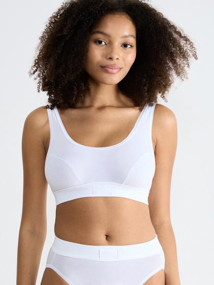 sloggi Double Comfort Crop Top, White