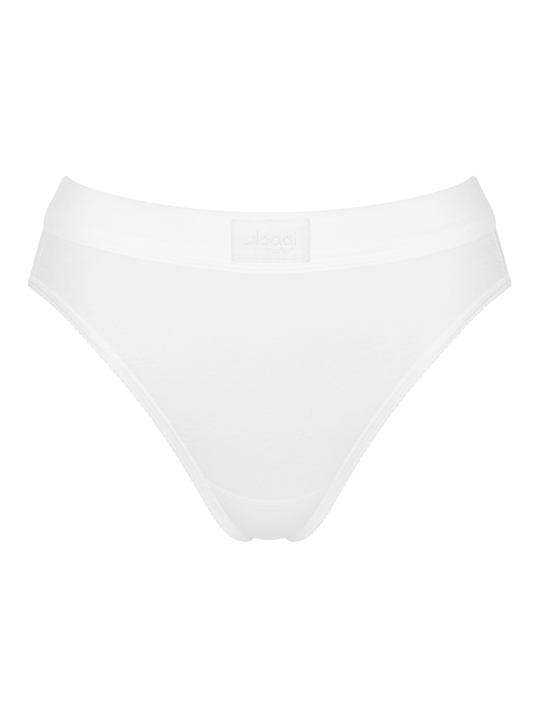 Product image 5 of 6, which shows sloggi Double Comfort Tai Knickers, White, 8