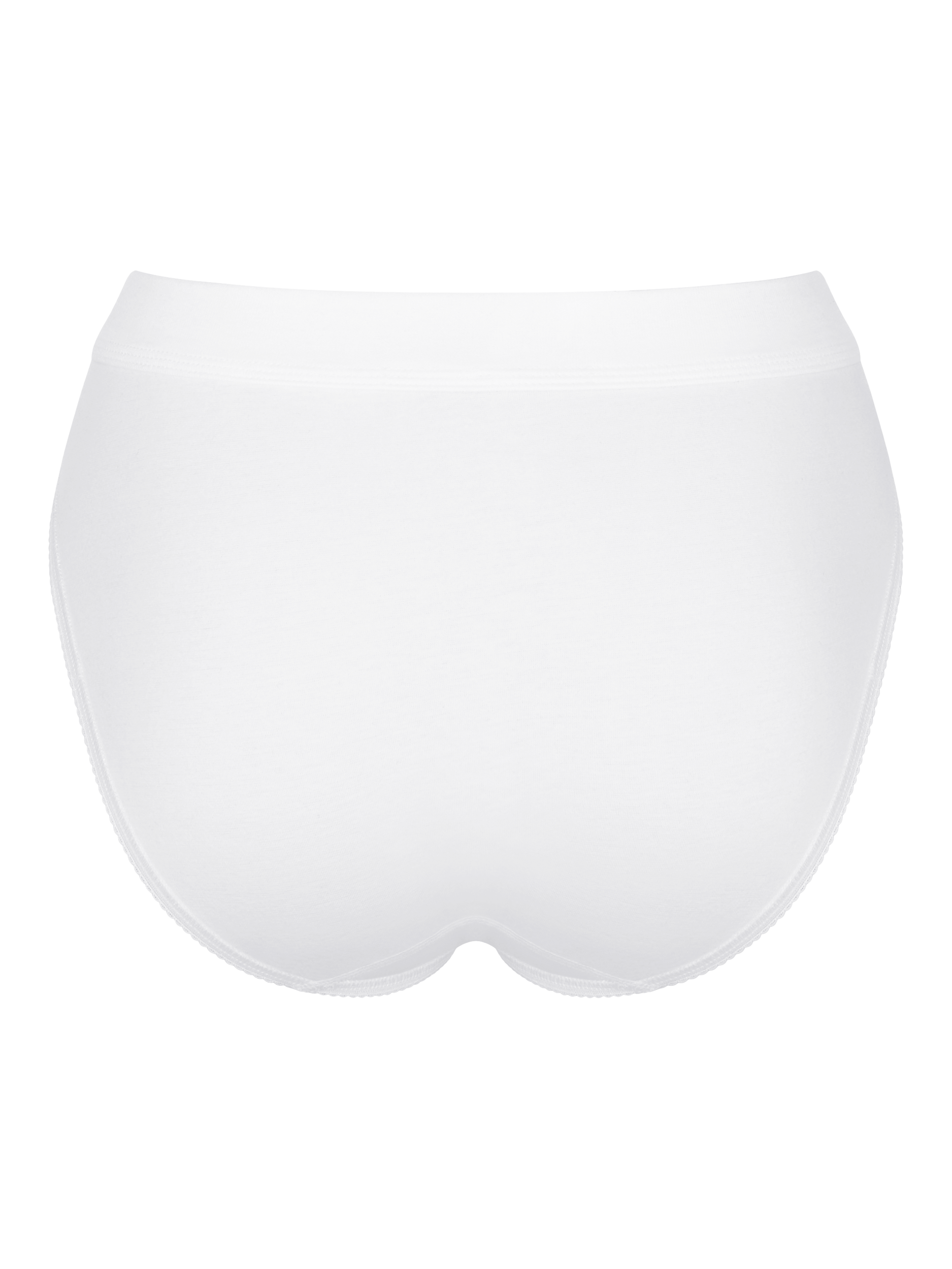 Product image 6 of 6, which shows sloggi Double Comfort Tai Knickers, White, 8