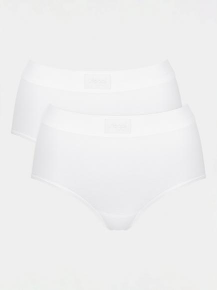 sloggi Double Comfort Maxi Knickers, Pack of 2, White