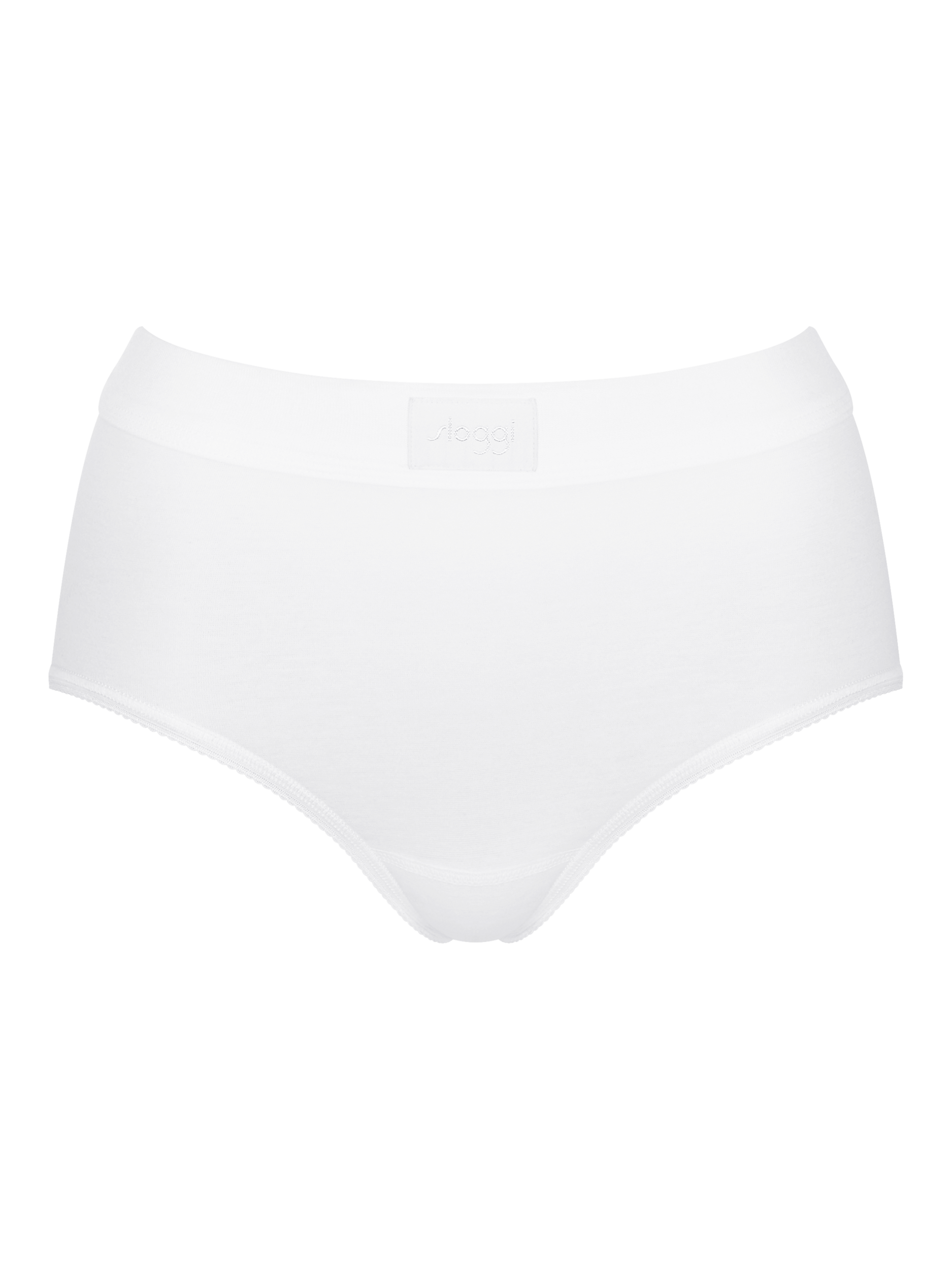 Product image 6 of 7, which shows sloggi Double Comfort Maxi Knickers, Pack of 2, White, 10