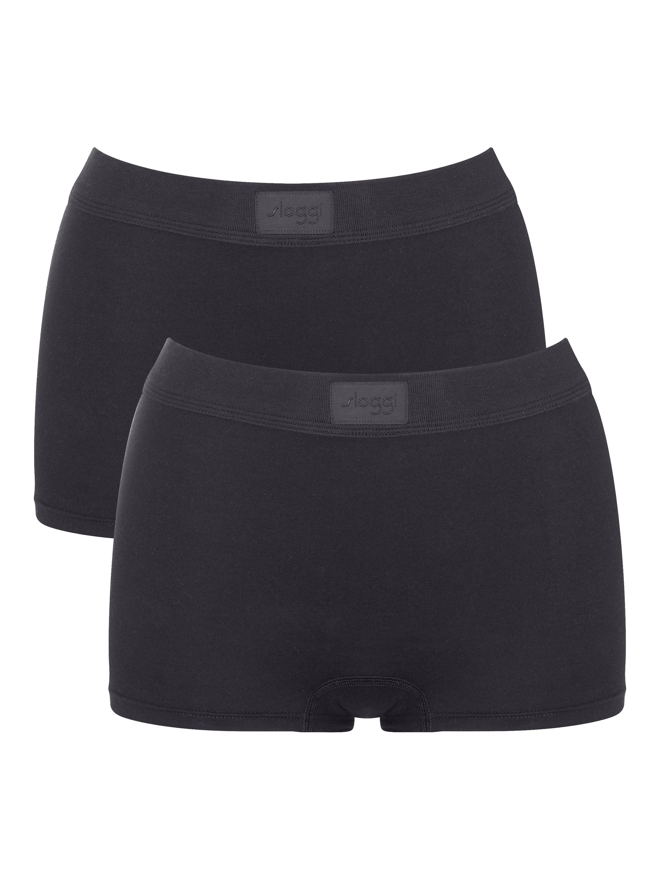Product image 1 of 7, which shows sloggi Double Comfort Shorty Knickers, Pack of 2, Black, 10