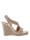 Carvela Gala Jewel Embellished High Wedge Heel Sandals